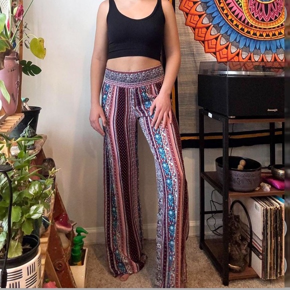 Striped JOE B Tribal Hippie bohemian pants size medium - Picture 3 of 4